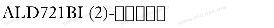 ALD721BI (2)字体转换